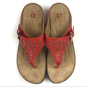 Clark’s Unstructured Leather Sandals